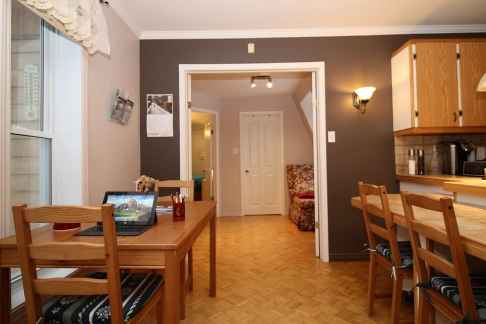 Ground-floor's bedroom & Bathroom viewed from Kitchen and living-room area