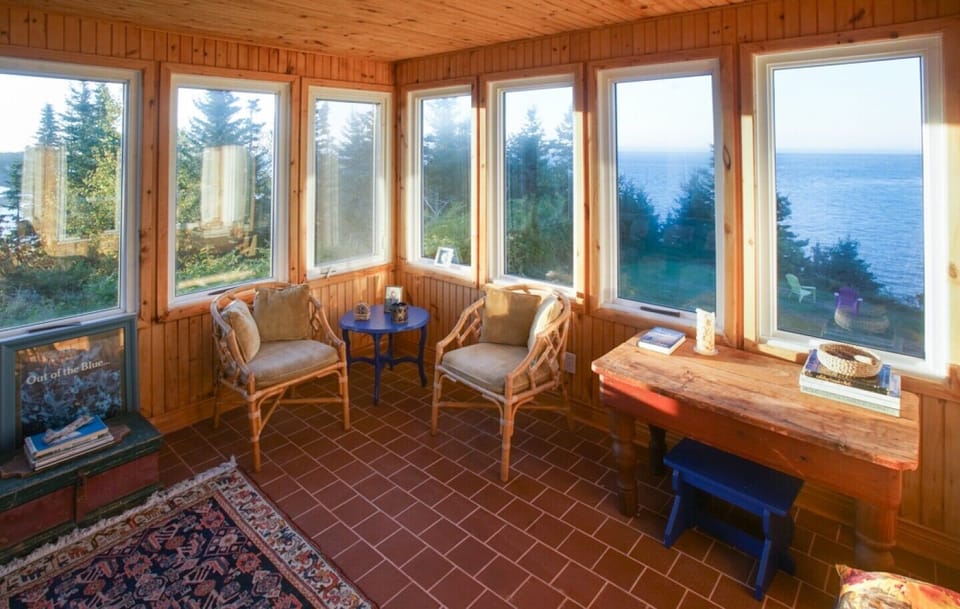Main floor sunroom - windows on 3 sides
