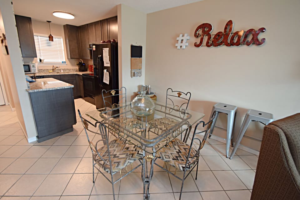 Comfortable dining for  4.
