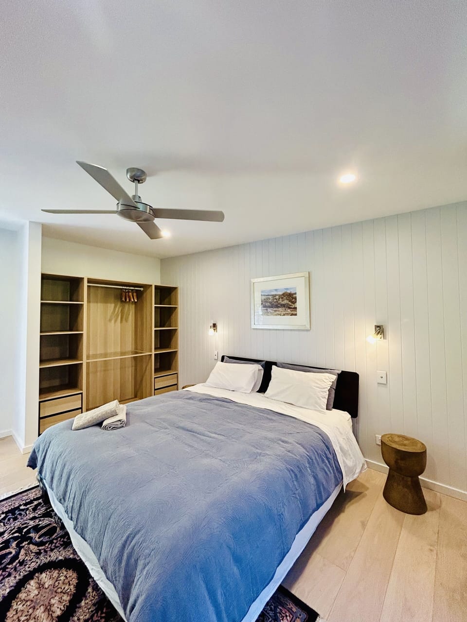 Luxury bedroom with full storage
