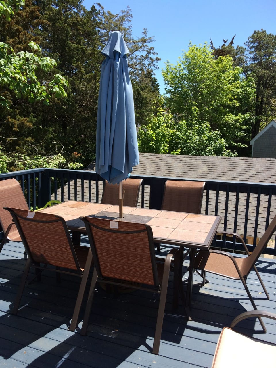 Deck off dining area