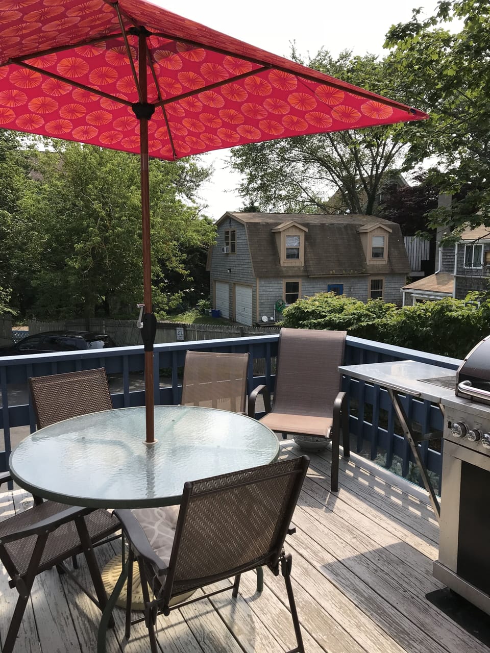 Deck off kitchen