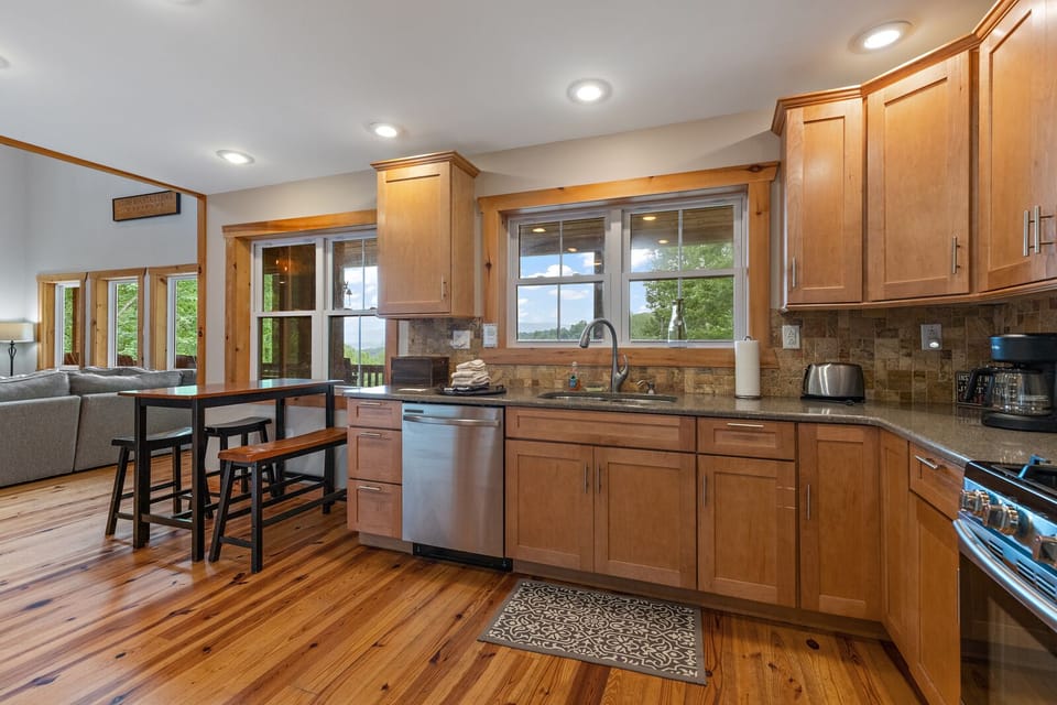 Kitchen Adjacent to the Living Room