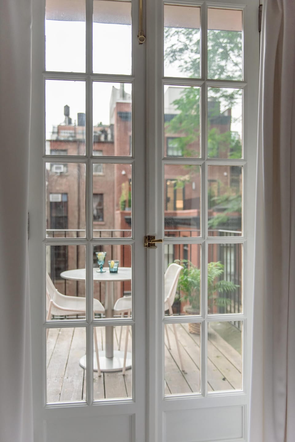 French Doors leading to Balcony