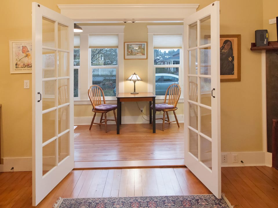 Table and chairs for two people