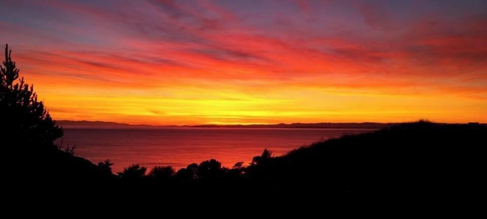 February Sunset as seen from the balcony. - February Sunset as seen from the balcony.