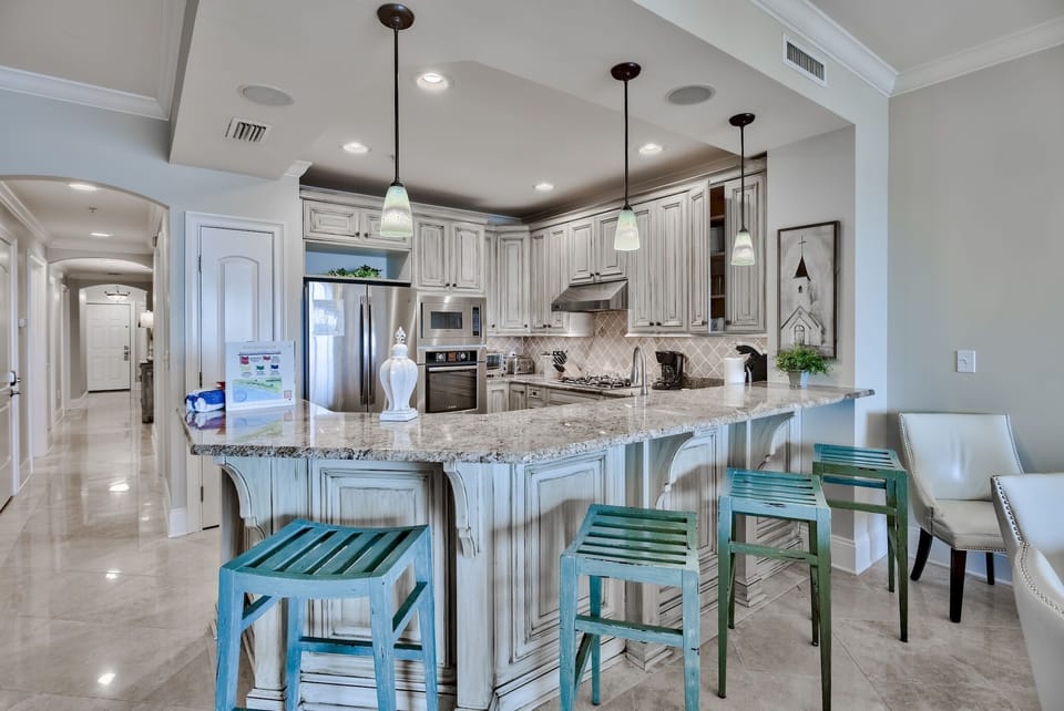 Kitchen with stand alone icemaker