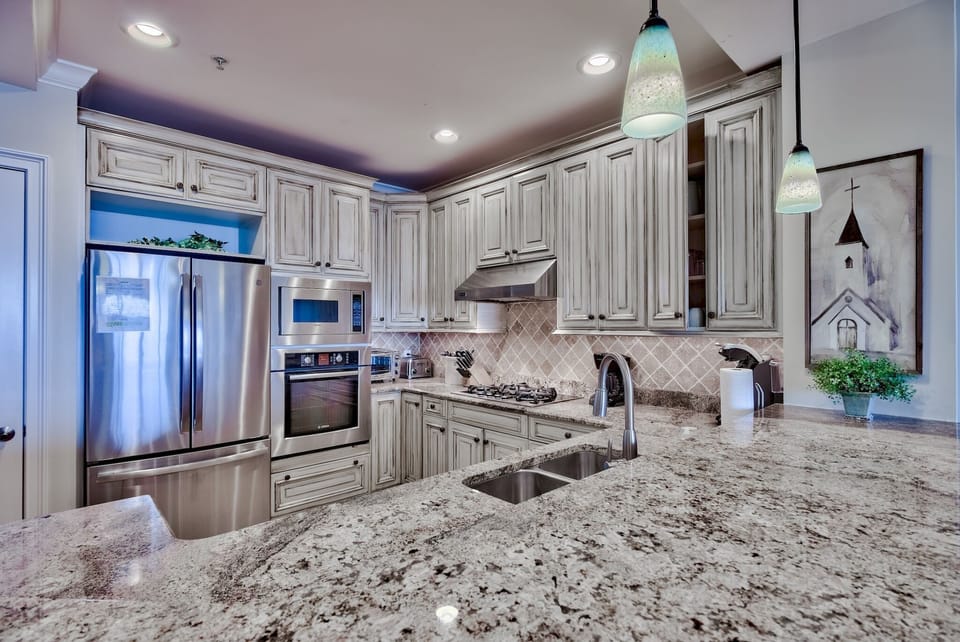 Kitchen with high end appliances