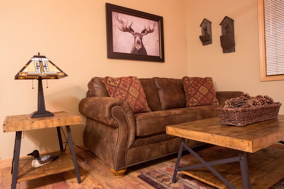 The brand new queen sleeper sofa sleeps two comfortably. 