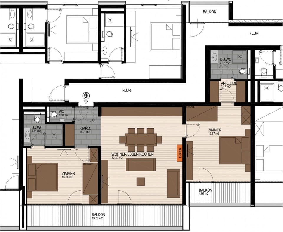 Top 9 Floor plan Schönblick Residence
