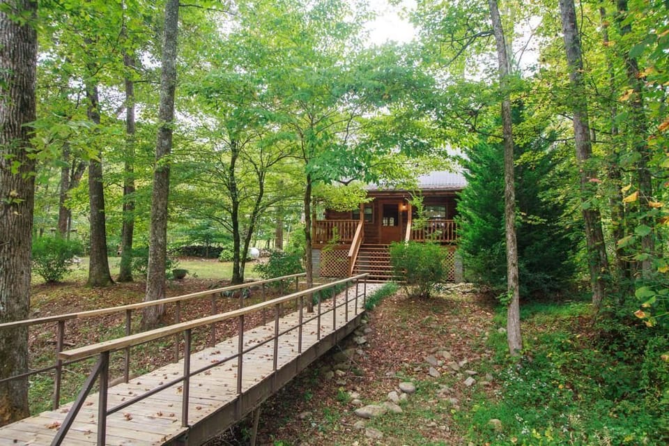 The bridge to...your personal paradise!  Small weddings welcome on our grounds!