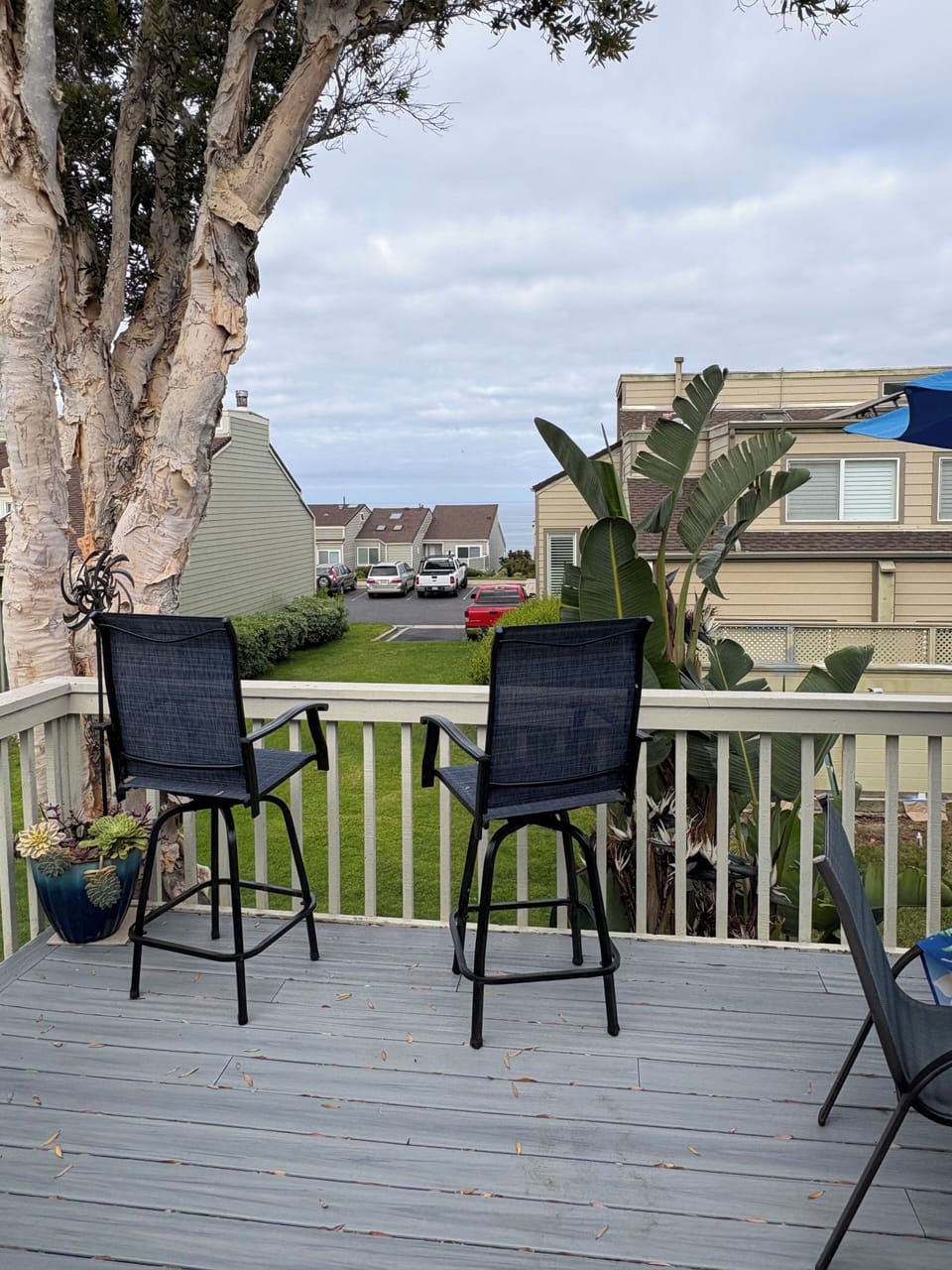 Deck, a little ocean view