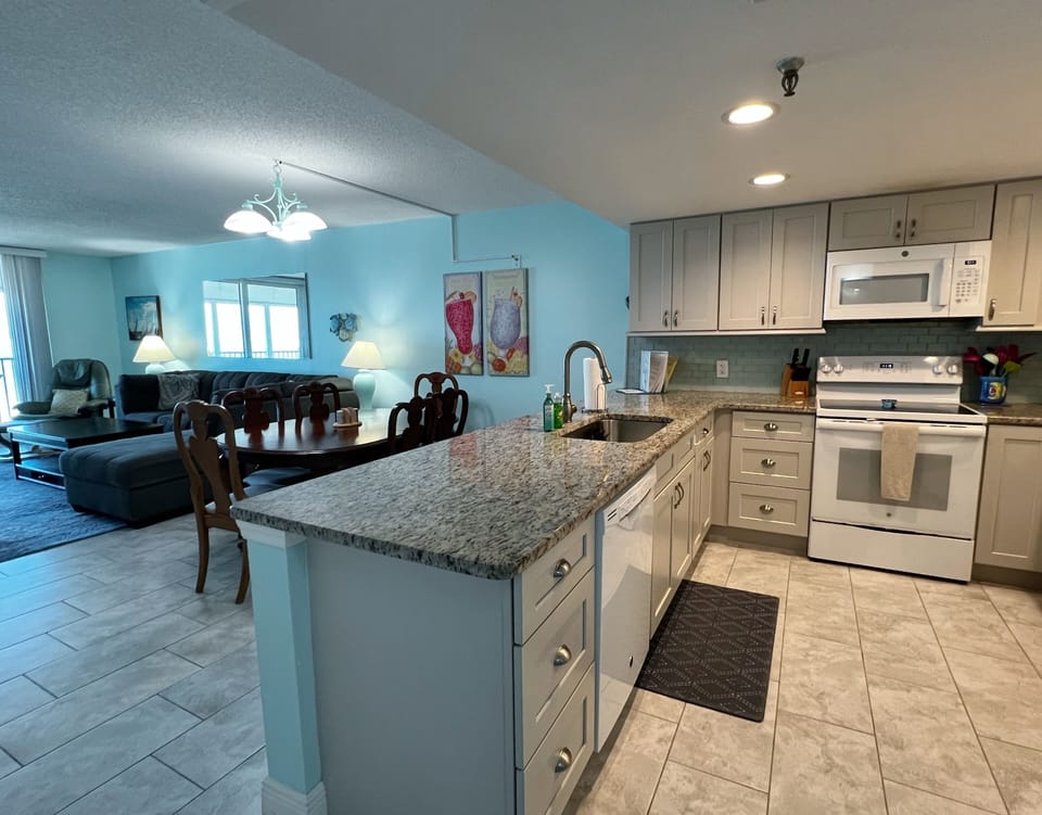 Updated and Fully Equip Kitchen With Open Concept To The Dining - Updated and Fully Equip Kitchen With Open Concept To The Dining and Living Areas, Overlooking Indian Shores Beach!