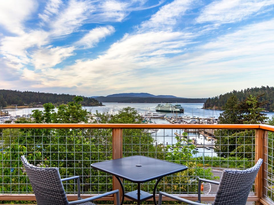 Watch the ferry from the deck!