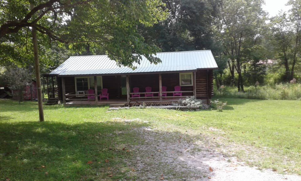 The front of the cabin.