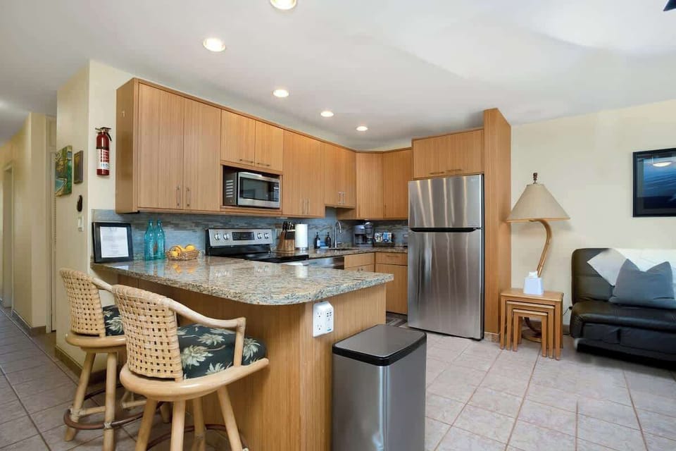Prepare your meals in the fully equipped kitchen with full-size appliances!