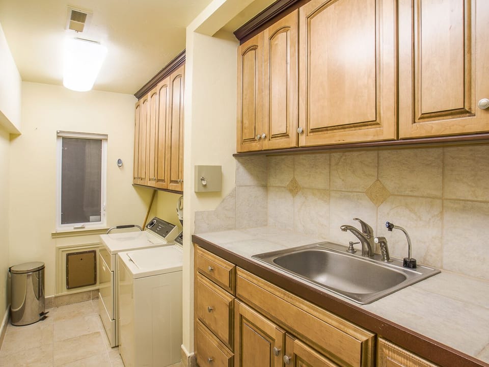 The laundry room located on the main floor. (second floor)