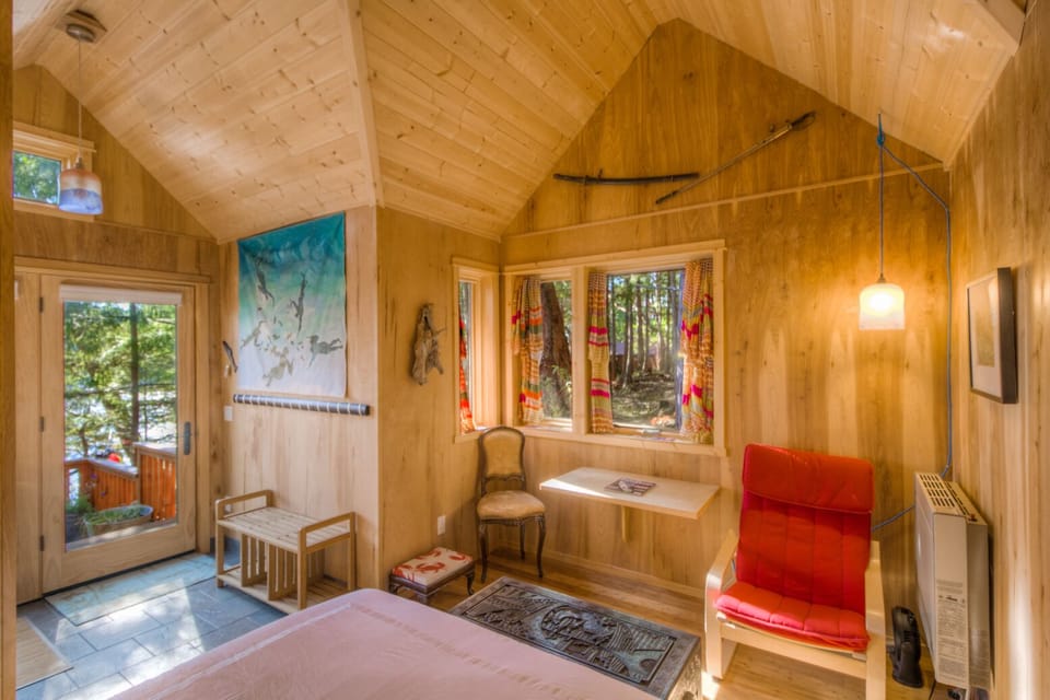 cozy cabin sitting area