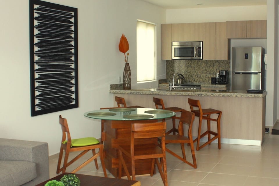 Dining with full kitchen