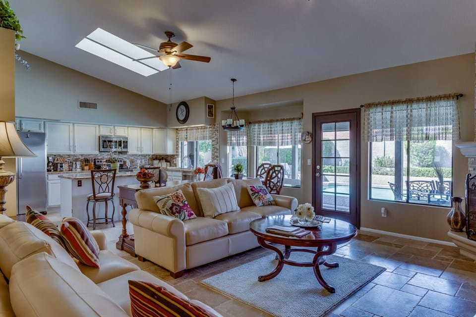 Large, open family room