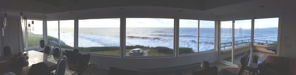 Panoramic view from the upstairs front room