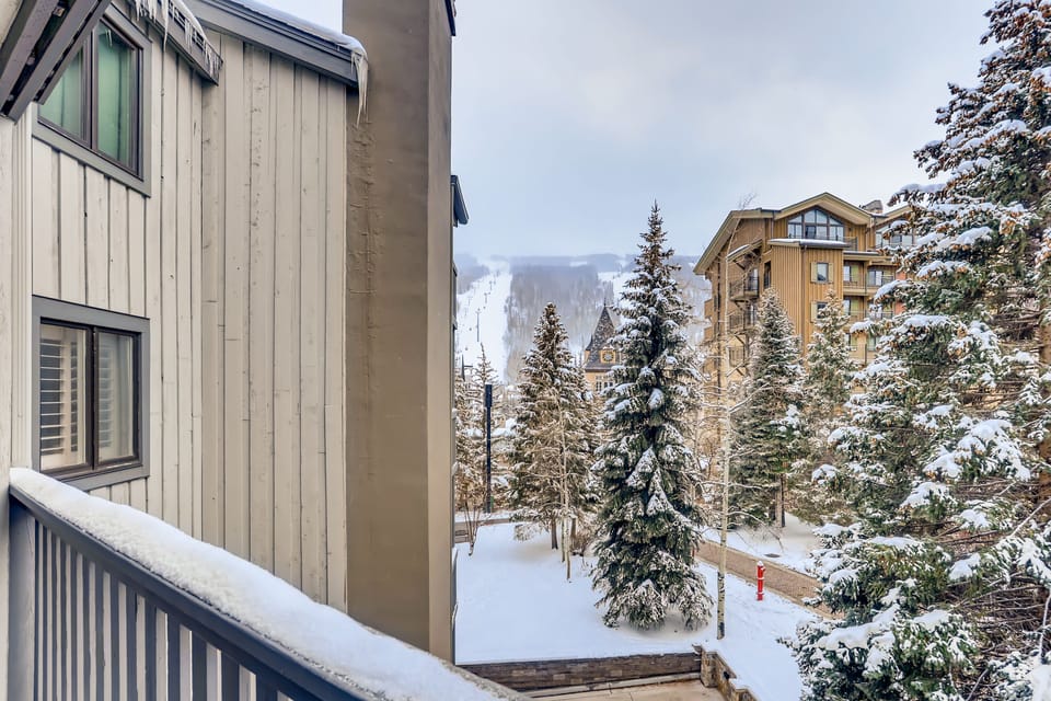 Deck Views - View of Vail ski runs off the deck