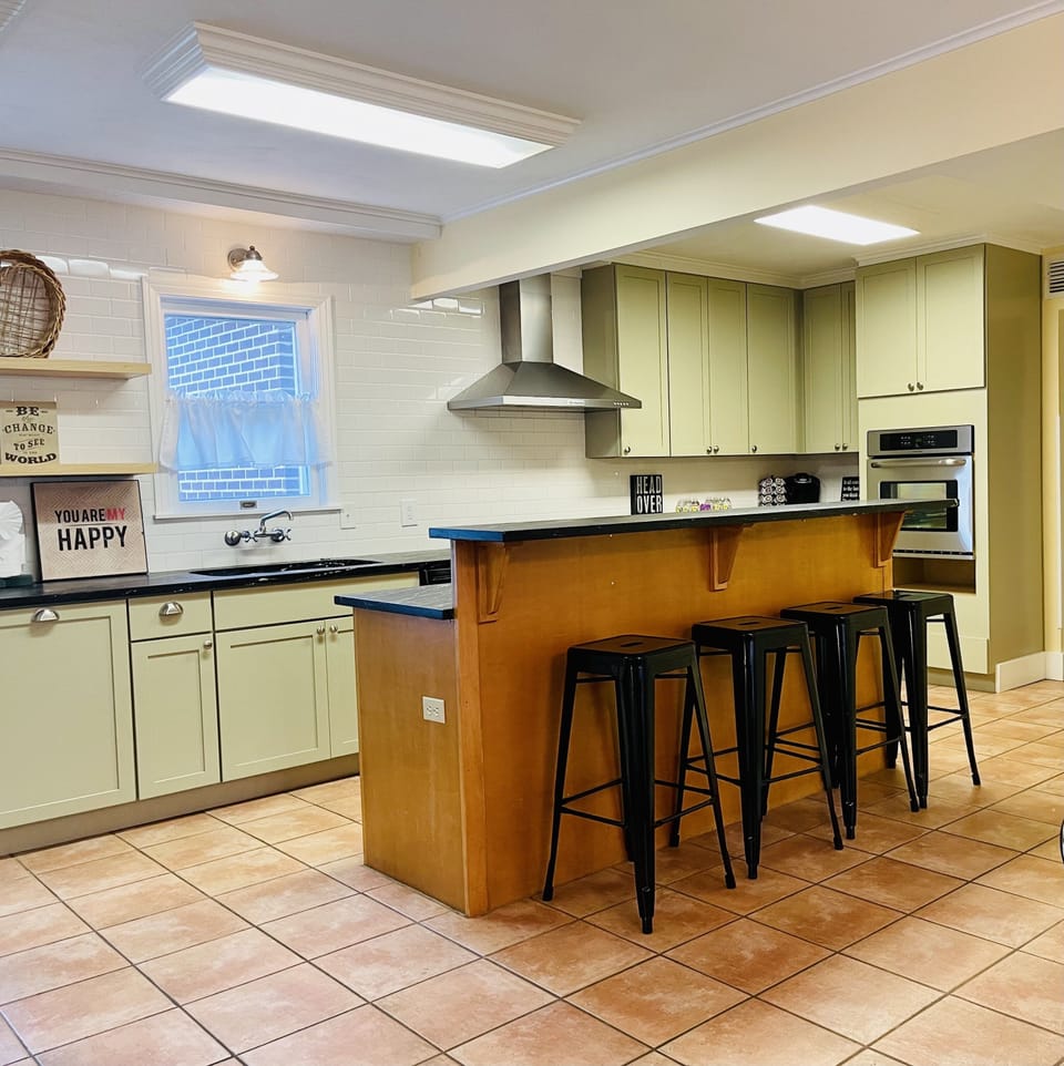 Breakfast bar for morning or beverage bar for evening!