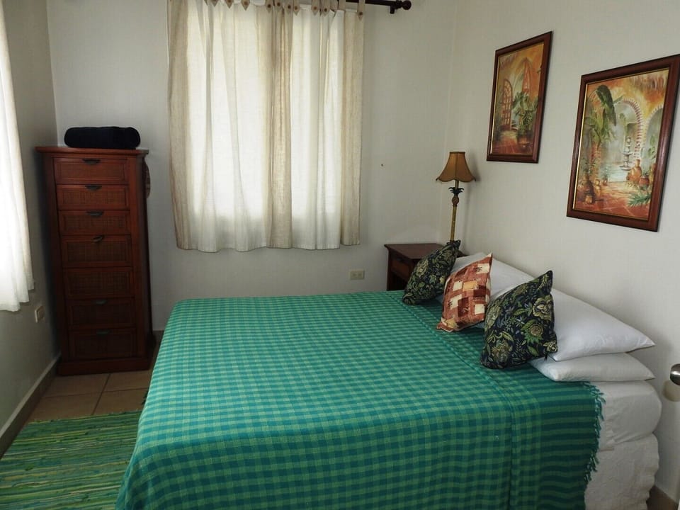 One of the three bedrooms