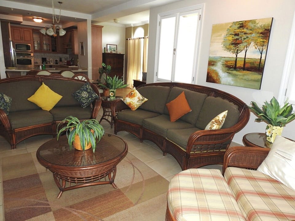 Open plan living area