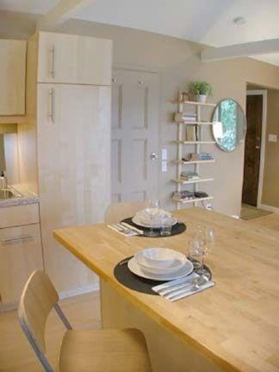 View of Front Door from Kitchen