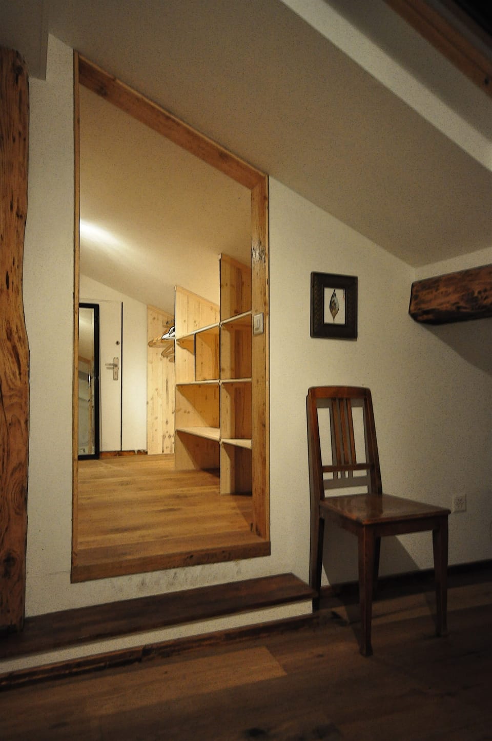 Master bedroom walk in wardrobe.  