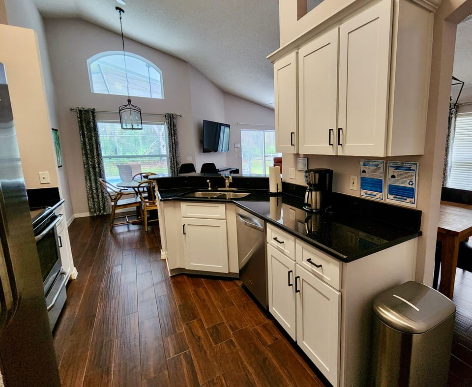 Newly updated kitchen with granite countertops