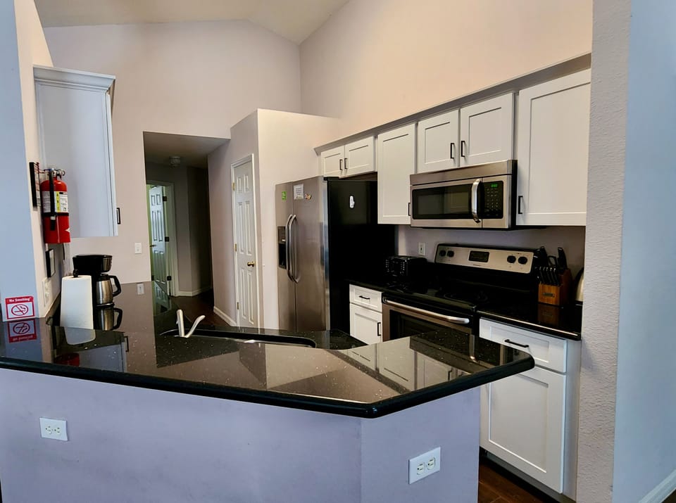 Newly updated kitchen with granite countertops