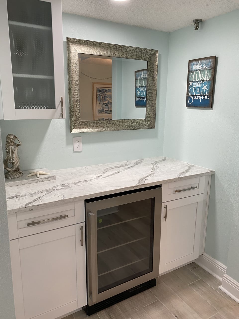 Dry bar for entertaining