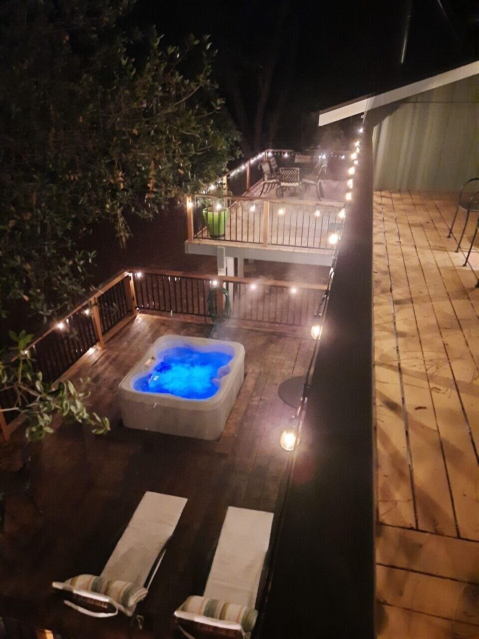 View from upper deck, just outside of the second bedroom.
