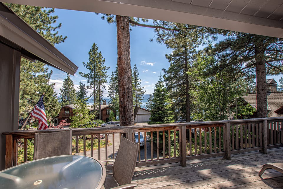 Dollar Point Coates - Deck with Lake Tahoe Views