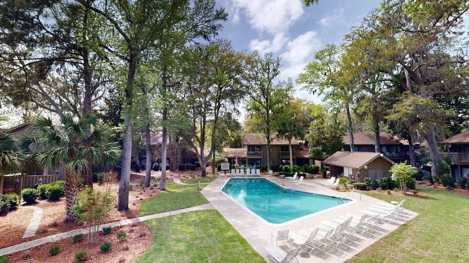View of the Water Oak Community Pool from Private Balcony