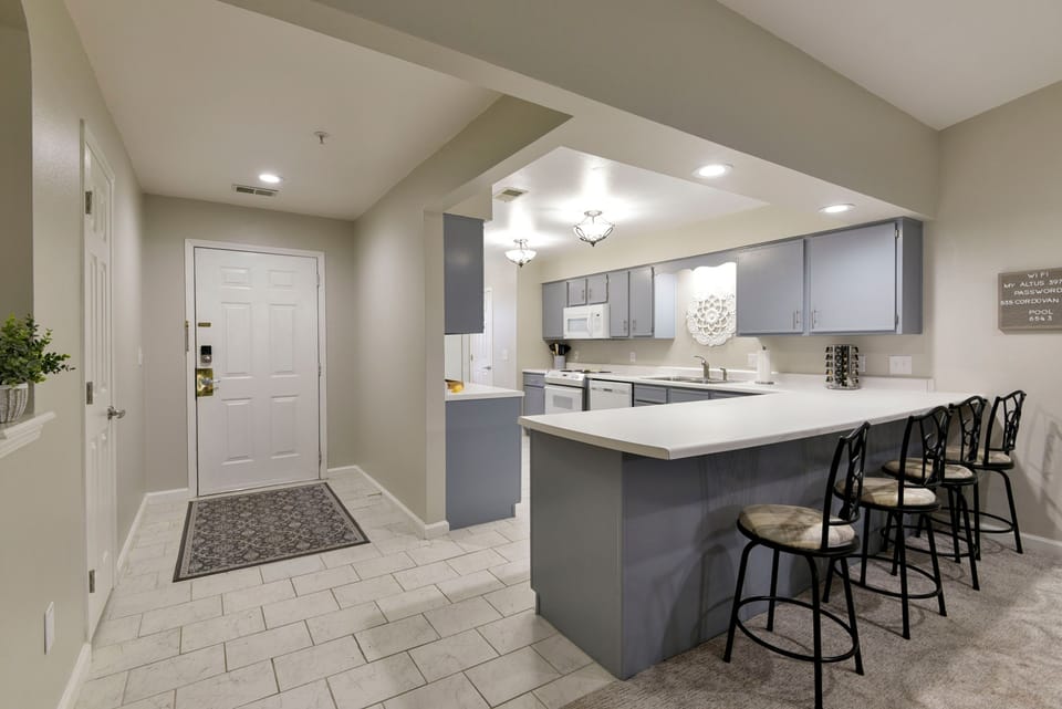Front entry and Kitchen
