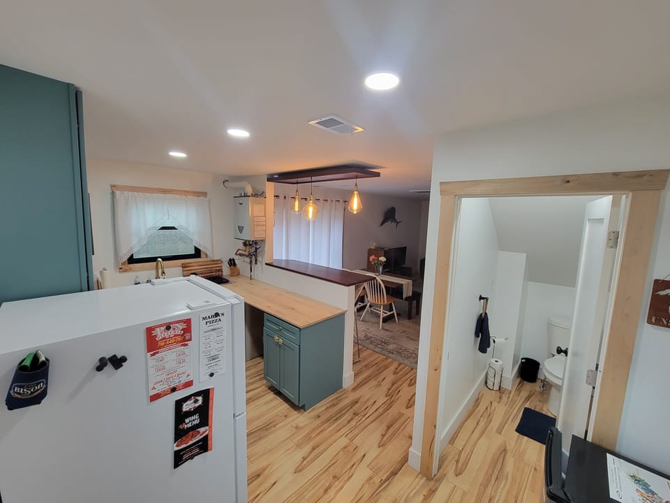 first floor view/half bathroom