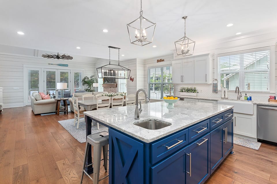 Open floor plan great for gathering