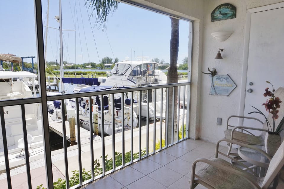 Looking out over the North of the Marina