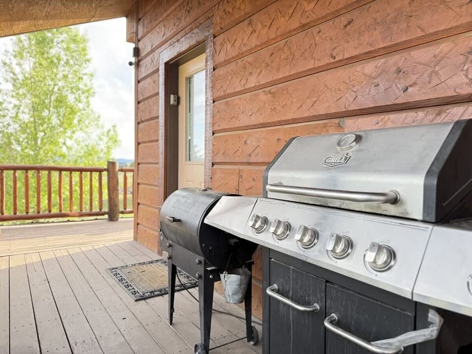 A grill is located outside for your use during your stay.
