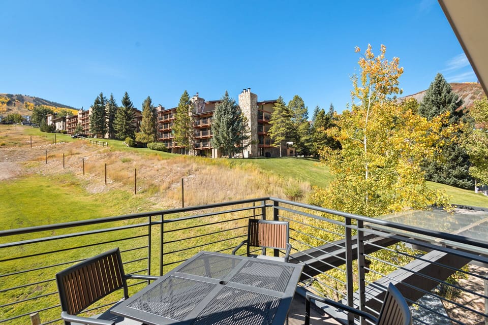 Throughout the year you can enjoy the incredible view from the private balcony.
