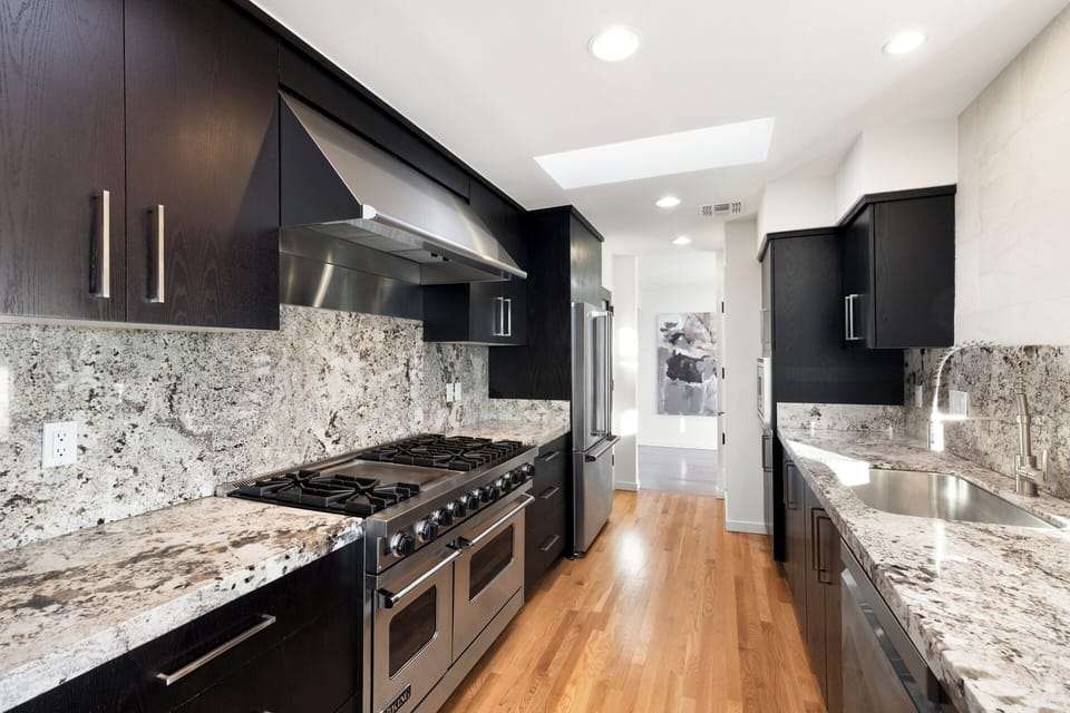 Cook like a pro in this stunning gourmet kitchen.