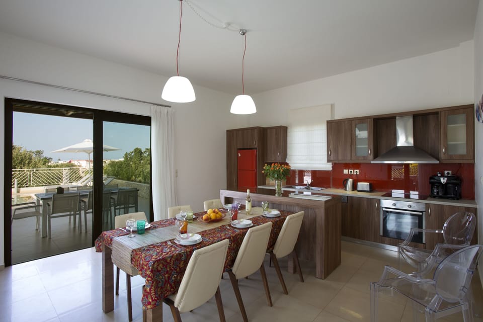 Kitchen area with access to the pool area