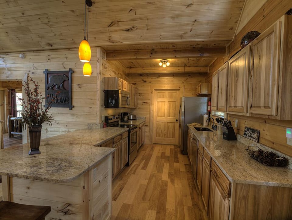 Kitchen with SS Appliances