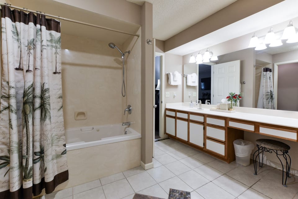 Master bath, jetted tub