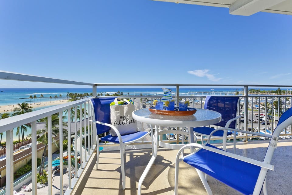 Relax on the ocean view lanai!