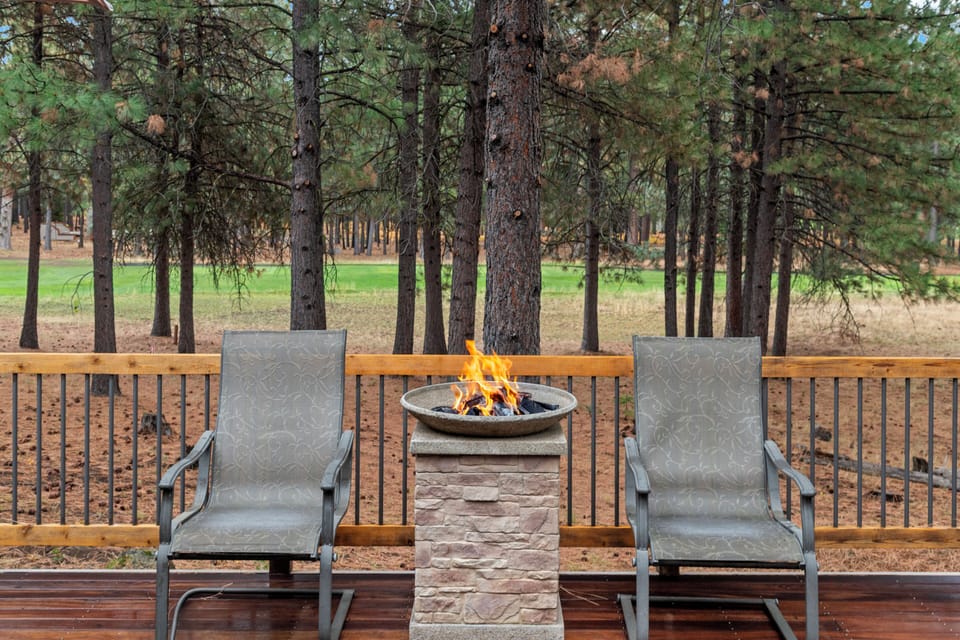 Deck overlooking the Golf Course