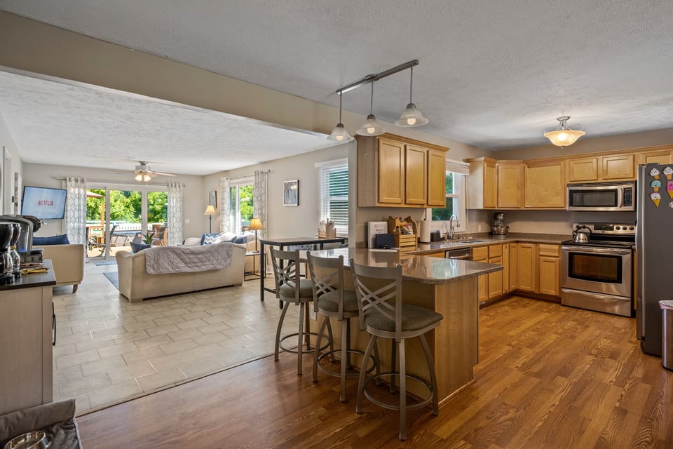 Our open layout makes the home perfect for family gatherings
